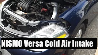 Cold air intake on the NISMO Versa