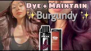 How I Dye my Hair Burgundy + Maintain the Color (+Tips & Advice)