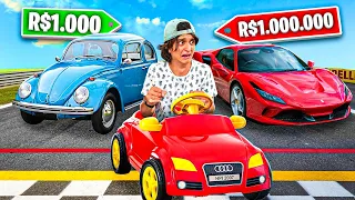 CARRO DE R$1, R$1.000 OU R$1.000.000 !! ( QUAL É O MELHOR? )