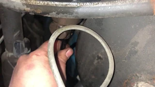 Clutch master hydraulic line replace Ford F-150 how to step by step tutorial