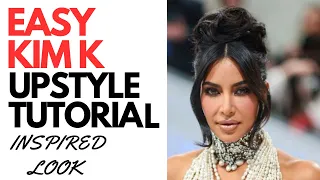 KIM KARDASHIAN INSPIRED UPDO TUTORIAL | New Updo Hairstyle Tutorial