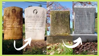 SATISFYING GRAVESTONES CLEANING ON TIKTOK | ASMR | COMPILATION