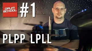 Drum School # 1 - Tomasz Łosowski - paradidle na zestawie perkusyjnym - Lekcje nauka gry na perkusji