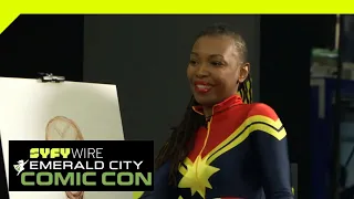 WATCH: Afua Richardson Draw A Dora Milaje Live | ECCC 2019 | SYFY WIRE