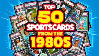 TOP 50 Topps Sports Cards from 1980s Recently Sold For Big Money Worth Mucho Dollars #sportscards