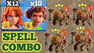valkyrie combo with overgrowth spell II best th16 attack strategy in clash of clans