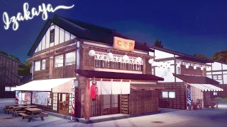 Izakaya 居酒屋 a Japanese Hangout 🍻 🍢 | Sims 4 Snowy Escape | Speed Build | No CC + Download