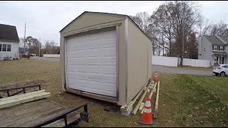 Moving A 16X10 FOOT SHED ALONE!!! what could go wrong?