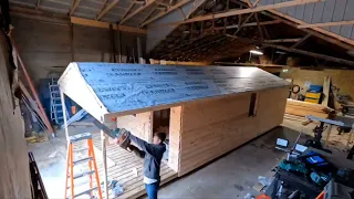 Time Lapse 12 x 30 Rustic Cabin Build