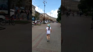 Алина - Киев,  Крещатик июнь 2017