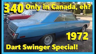 Less than 50 Made! 1972 Dodge Dart "Swinger Special" Found! First start in years...