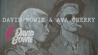 A portrait of David Bowie & Ava Cherry #davidbowie #avacherry #sweetthing