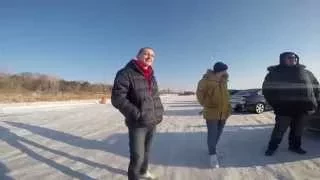 Subaru Club Tyumen on Ice   Субару Клуб Тюмень на льду оз Алебашево