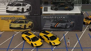 FirstLook&Compares: Lamborghini Murcielago LP670-4 SV in 164 Resin vs Diecast CarLounge vs Maxwell