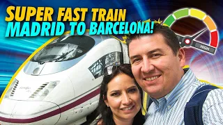 We Ride a SUPER FAST Train from MADRID to BARCELONA