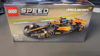 Lego Speed Champions 76919 2023 McLaren Formula 1 Car (Unboxing & Review)