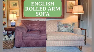 English Country Style Home Decorating Ideas & Interior Design on a Budget ~ the Rolled Arm Sofa