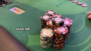 $1400+ POT vs LSU Fraternity Bros!! HUGE WIN in Action Home Game!! | Poker Vlog #108