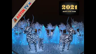 Moscow. New Year's Tale in Sokolniki Park 2021.