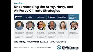 Understanding the Army, Navy, and Air Force Climate Strategies