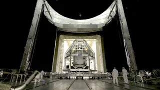 Orion Spacecraft for Artemis I Installed in Vacuum Chamber at NASA's Plum Brook Station