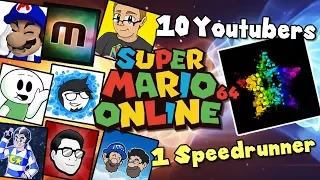 10 YOUTUBERS VS 1 SPEEDRUNNER [Super Mario 64] ft SimpleFlips, Muselk, SMG4, Nathaniel Bandy + more!