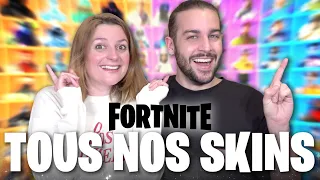 ON VOUS MONTRE NOS CASIERS FORTNITE (DEPUIS LA SAISON 3) ! TOUS NOS SKINS FORTNITE |