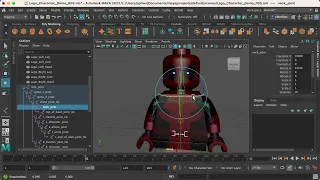 Simple Rigging of a Lego Character in Maya Pt. 2: Binding Joints