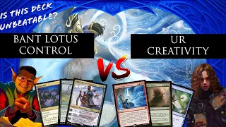 BANT LOTUS FIELD CONTROL VS UR CREATIVITY -( EXPLORER/PIONEER) GAUNTLET TESTING ON ARENA #2