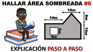 como hallar o calcular el AREA DE UNA REGION SOMBREADA PASO A PASO #6