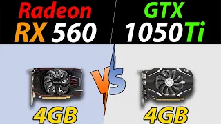 RX 560 (4GB) Vs. GTX 1050 Ti | New Games Benchmarks in 2021