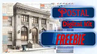 "Mix It Up May" #1 Introducing the 'POSTAL' Digital Kit + FREEBIE and  Easy 4 pocket Project!"