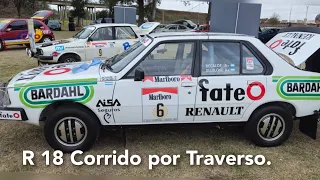 RENAULT 18 CORRIDO  POR TRAVERSO,  RECALDE Y SOTO EN EL RALLY MUNDIAL. PEQUEÑO HOMENAJE AL FLACO.