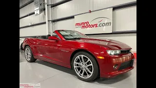 2014 Camaro SOLDSOLDSOLD2LT RS in Crystal Red HUD Boston Acoustics Chrome wheels Auto with 17k kms!