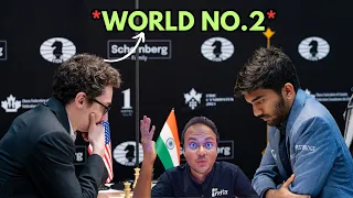 When Gukesh took on world no.2 Fabiano Caruana | FIDE Candidates 2024