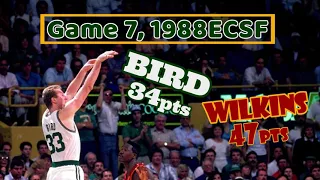 Larry Bird vs Dominique Wilkins ~Game 7, 1988ECSF