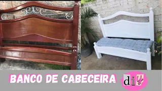 DIY banco de cama velha /FAÇA VOCÊ MESMO