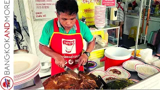 Amazing STREET FOOD at Pratunam | Wanton Mee & Pork Leg