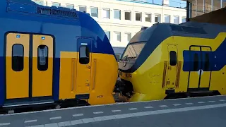 [Zeldzaam] Flow virm + Groene trein vertrekken uit Eindhoven Centraal