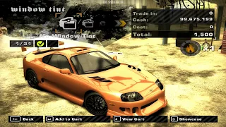 Toyota Supra - Customization & Race - Need for Speed Most Wanted 2005