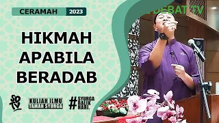 SYAMSUL DEBAT | HIKMAH APABILA BERADAB