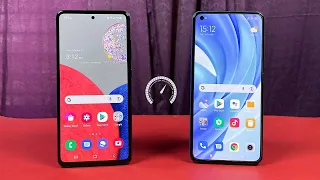 Samsung Galaxy A52s 5G vs Xiaomi Mi 11 Lite (6GB) - SpeedTest & Comparison!(Snapdragon 778G vs 732G)