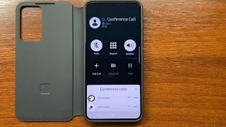 Google Dialer vs iCallDialer Incoming Call Waiting, Holding & Conference Call. Samsung S22