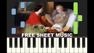 LACRIMOSA from REQUIEM, Mozart, EASY Piano Tutorial with free Sheet Music (pdf)