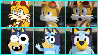 Sonic The Hedgehog Movie TAILS SONIC BOOM vs BLUEY Uh Meow All Designs Compilation Compilation 2