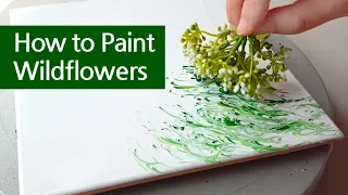 (871) How to Paint a Wild Flower Field | Fluid Acrylic Painting | Designer Gemma77