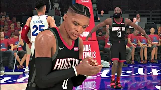 Houston Rockets Philadelphia 76ers Nba Full Game Highlights NBA2K20