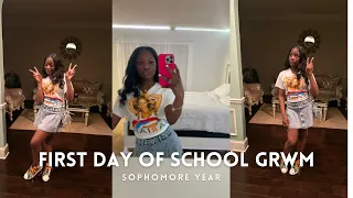 FIRST DAY OF SCHOOL GRWM 2023 *sophomore year*