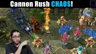 CANNON RUSH! | StarCraft 2 SC2 Viewer Game Zerg vs Protoss ZvP PvZ Match