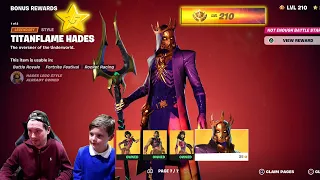 LEVEL 210 Unlocking NEW Fortnite Bonus Reward Skin Styles EARLY TITANFLAME & FREE Rewards Unlocked